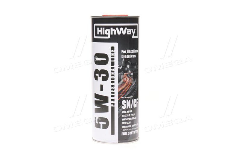 Зображення товару Олива моторна HighWay 5W-30 SN/CF (Каністра 1л) (HighWay)