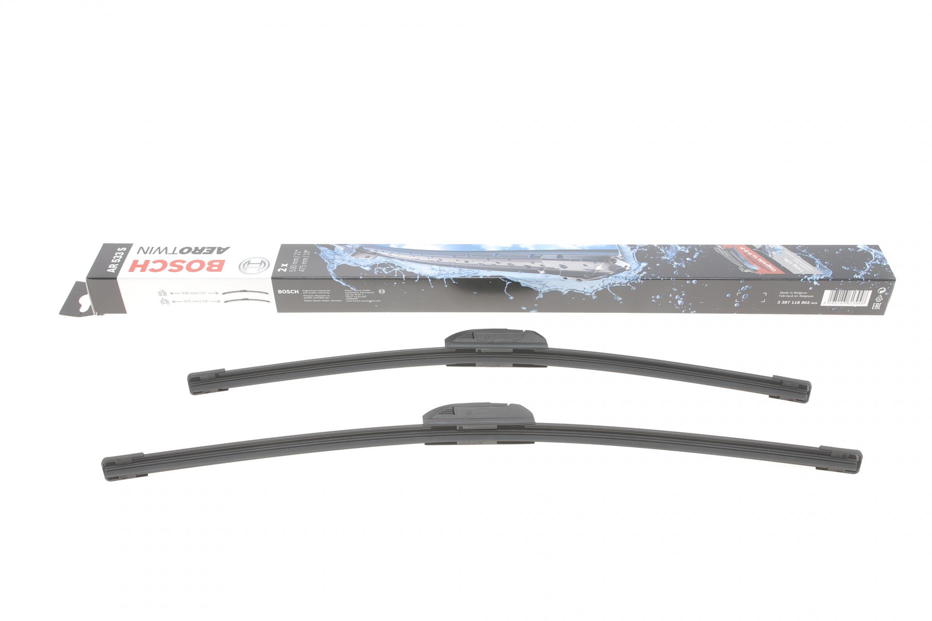 Щітка склоочис. 530/475 AEROTWIN AR533S (вир-во Bosch) - Зображення 1