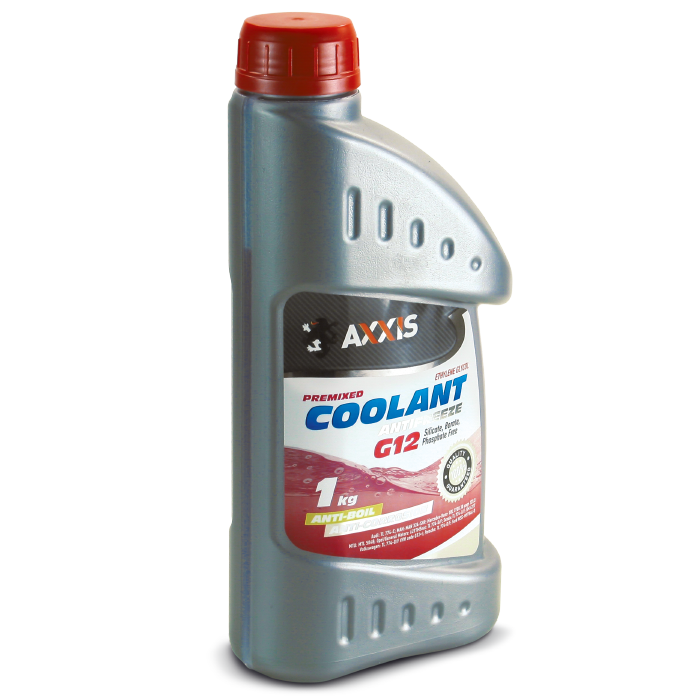 Зображення товару Антифриз RED G12 Сoolant <AXXIS> (червоний) (Каністра 1кг) (AXXIS)