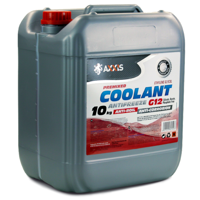 Зображення товару Антифриз RED G12 Сoolant <AXXIS> (червоний) (Каністра 10кг) (AXXIS)