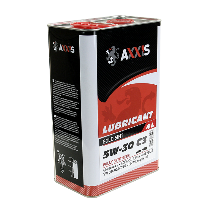 Зображення товару Олива моторн. AXXIS 5W-30 C3 504/507 (Каністра 4л) (AXXIS)