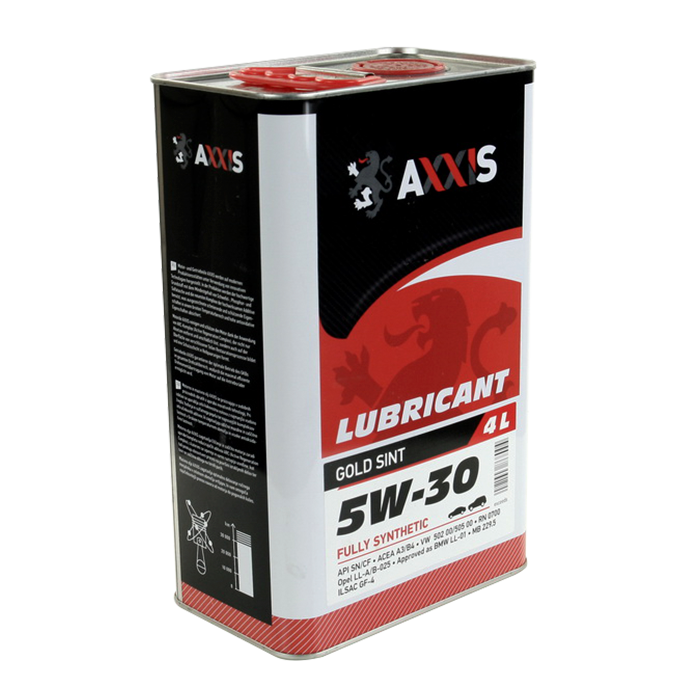 Зображення товару Масло моторн. AXXIS 5W-30 Gold Sint (Каністра 4л) (AXXIS)