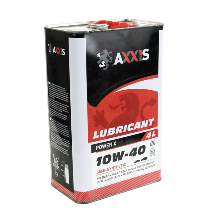 Олива моторн. AXXIS 10W-40 Power Х (Каністра 4л) - Зображення 1