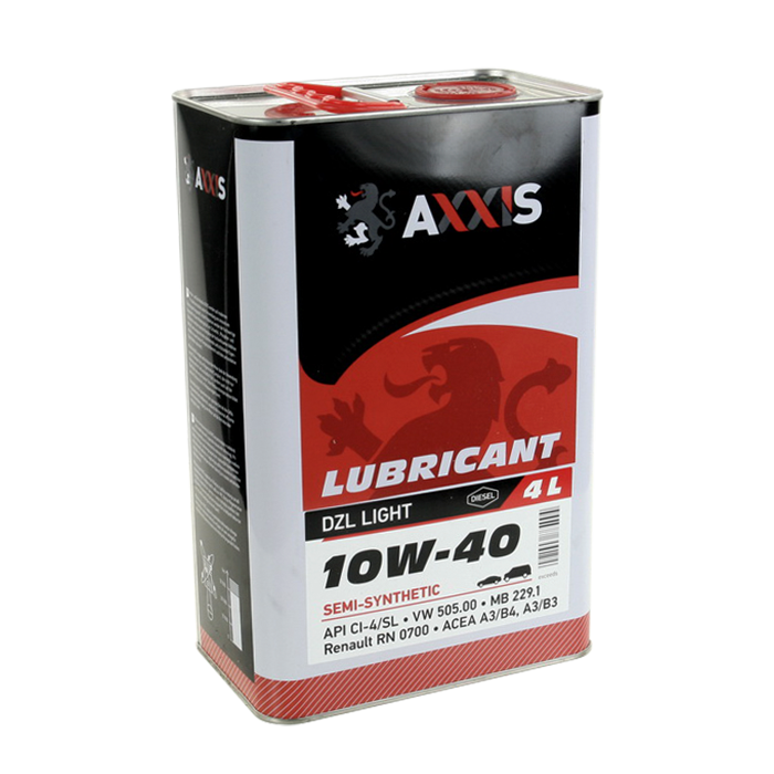 Олива моторн. AXXIS 10W-40 DZL Light (Каністра 4л) - Зображення 1