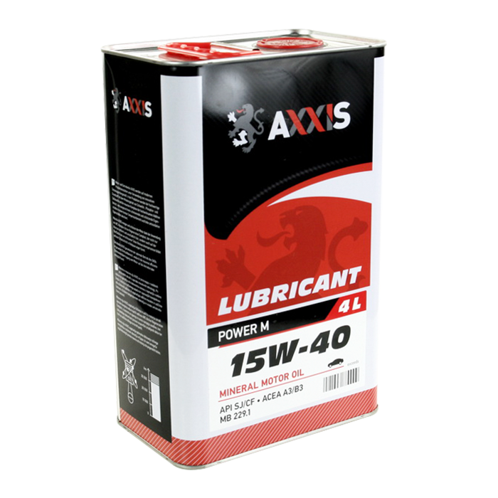 Зображення товару Олива моторн. AXXIS 15w-40 Power M (Каністра 4л) (AXXIS)