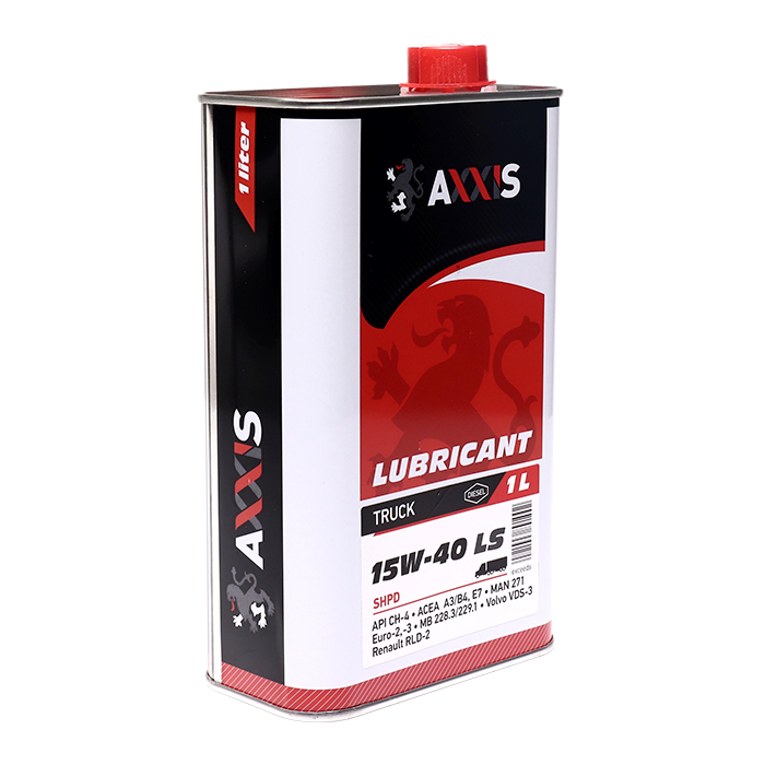 Олива моторн. AXXIS TRUCK 15w-40 LS SHPD (Каністра 1л) - Зображення 1