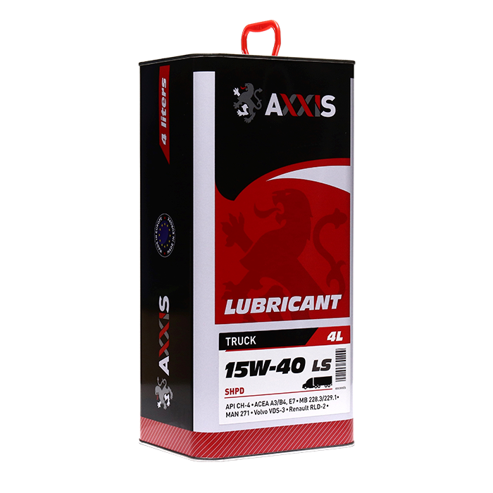 Олива моторн. AXXIS TRUCK 15w-40 LS SHPD (Каністра 4л) - Зображення 1