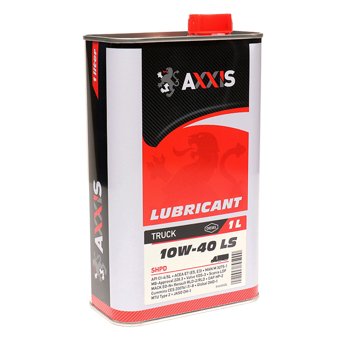 Олива моторн. AXXIS TRUCK 10w-40 LS SHPD (Каністра 1л) - Зображення 1