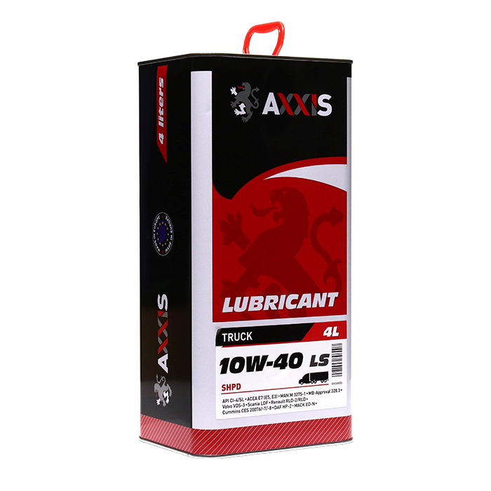 Олива моторн. AXXIS TRUCK 10W-40 LS SHPD (Каністра 4л) - Зображення 1