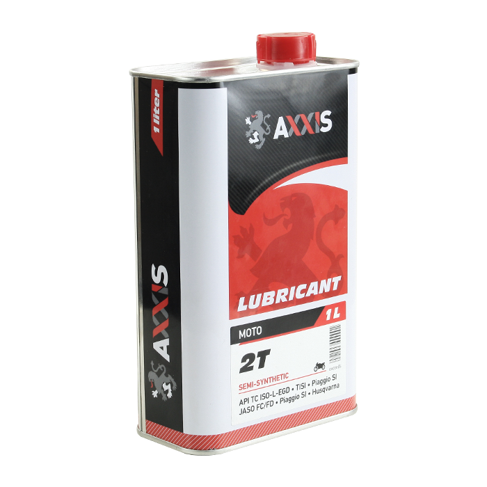 Олива моторна AXXIS MOTO 2T 10W-40 (Каністра 1л) - Зображення 1