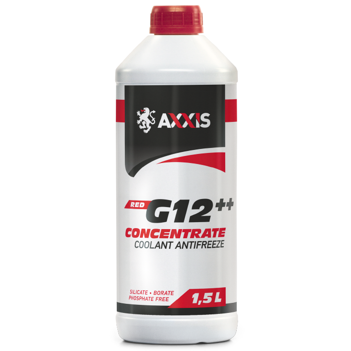 Зображення товару Антифриз <AXXIS> RED концентрат G12+ (-80C) червоний (Каністра 1,5л) (AXXIS)