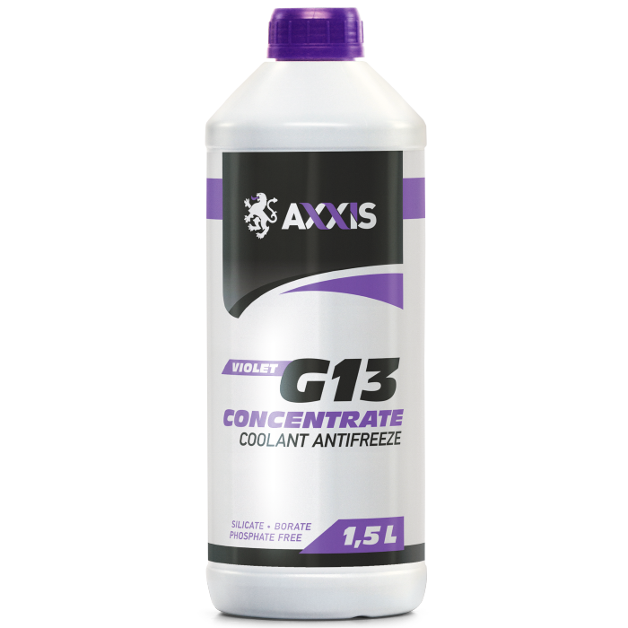 Зображення товару Антифриз <AXXIS> VIOLET-PURPLE концентрат G13 (-80C) (Каністра 1,5л) (AXXIS)