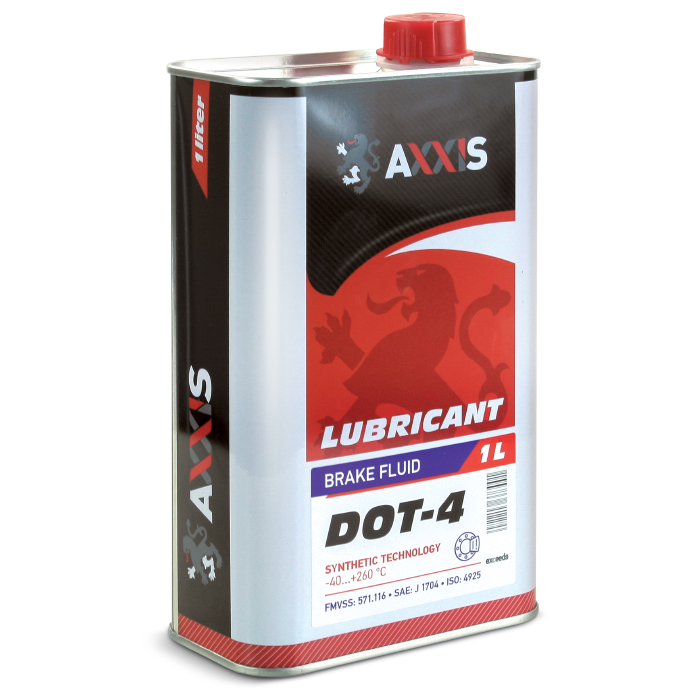 Зображення товару Рідина гальм. AXXIS DOT4 (Каністра 1л) (AXXIS)