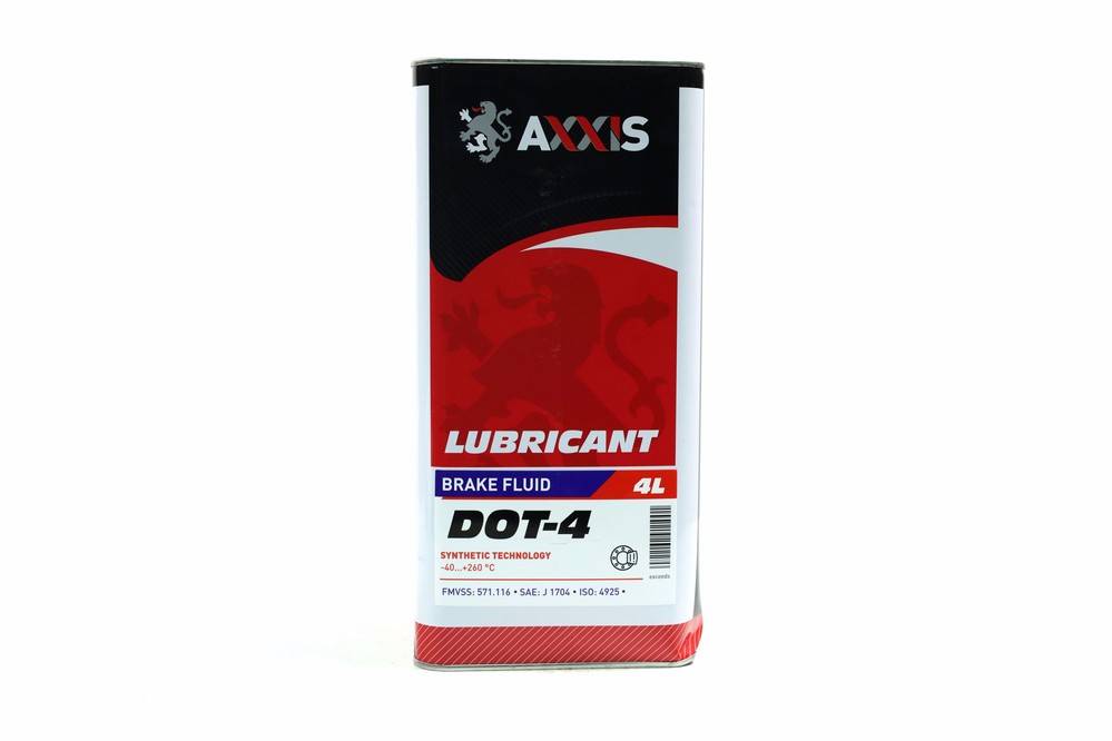 Зображення товару Рідина гальм. AXXIS DOT4 (Каністра 4л) (AXXIS)