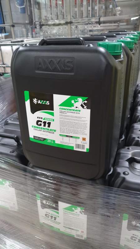 Антифриз концентрат ECO-80C GREEN G11 зелений 20л/21,4kg <AXXIS> - Зображення 1
