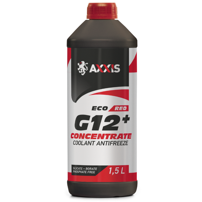 Антифриз концентрат ECO-80C RED G12+ (червоний) 1,5л <AXXIS> - Зображення 1