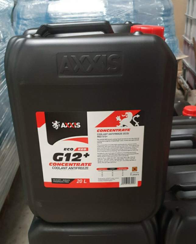 Антифриз концентрат ECO-80C RED G12+ (червоний) 20л/21,4kg <AXXIS> - Зображення 1