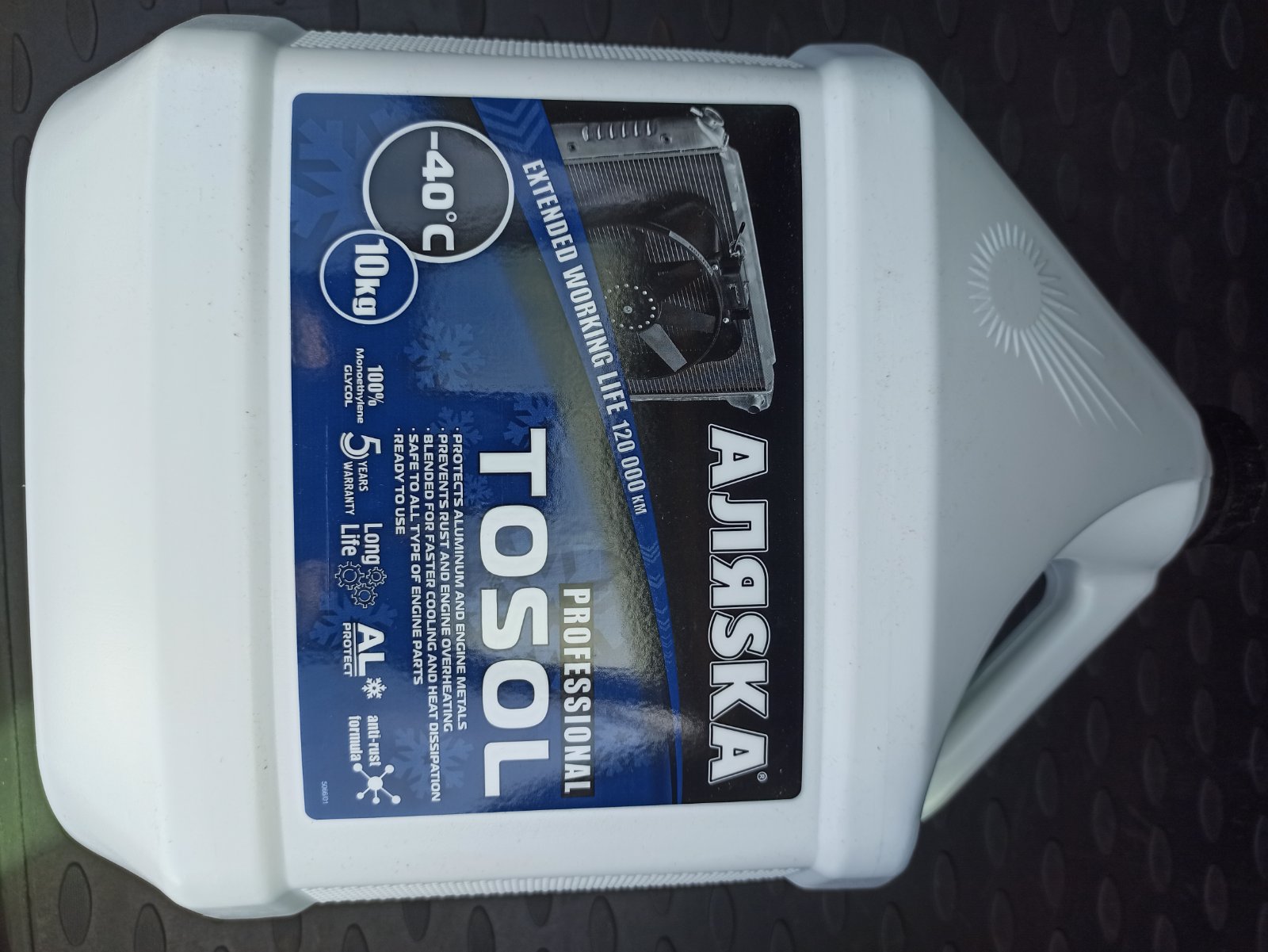Зображення товару Тосол Аляска А-40 (-40С) (Каністра 10л) (АЛЯSКА)