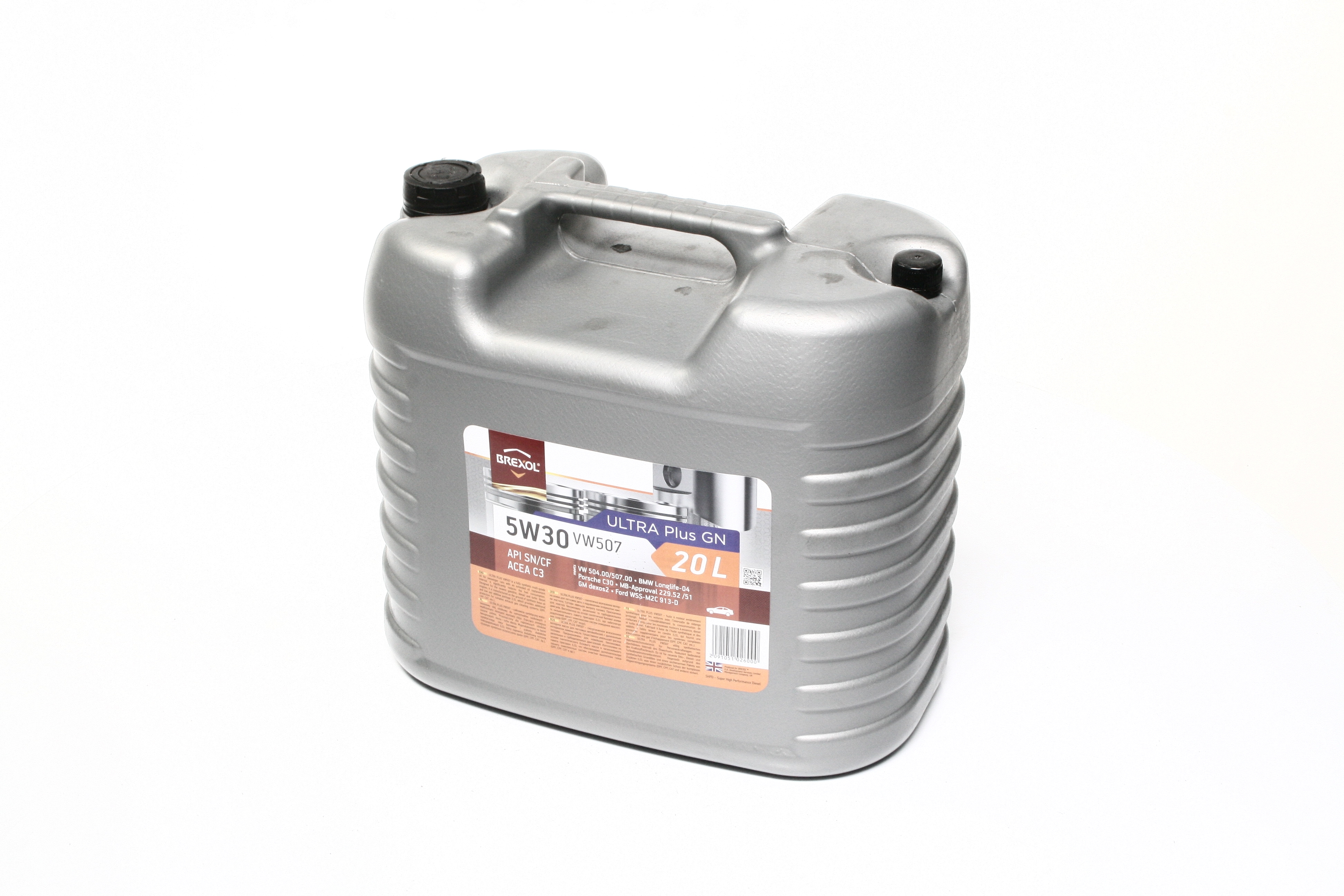 Зображення товару Масло моторн. BREXOL Ultra Plus 5W30 SN VW 504/507 (Каністра 20л) (BREXOL)