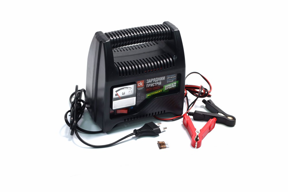 Зображення товару Зарядний пристрій, 6Amp 12V, аналоговий індикатор зарядки, <ДК> (Дорожня карта)