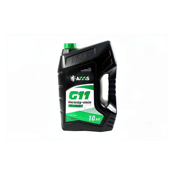 Антифриз GREEN G11 Сoolant Ready-Mix -36°C<AXXIS> (зелений) 10кг - Зображення 1