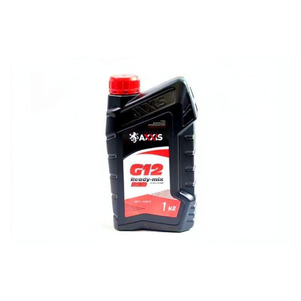 Антифриз RED G12+ Сoolant Ready-Mix -36°C <AXXIS> (червоний) (Каністра 1кг) - Зображення 1