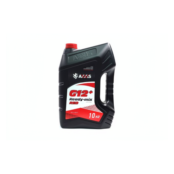 Антифриз RED G12+ Сoolant Ready-Mix -36 ° C <AXXIS> (червоний) (Каністра 10кг) - Зображення 1